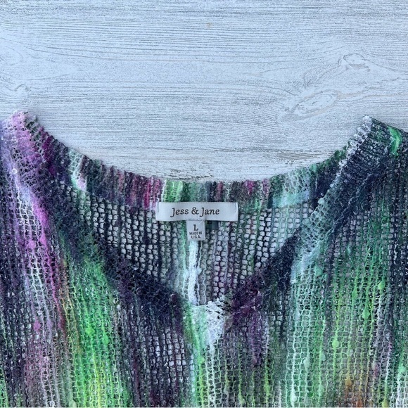 Jess & Jane Swim Coverup Layering Over Tank Top Artistry Piece Womens Large Art - Picture 4 of 13